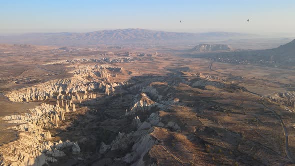 Cappadocia Landscape Aerial View. Turkey. Goreme National Park alt
