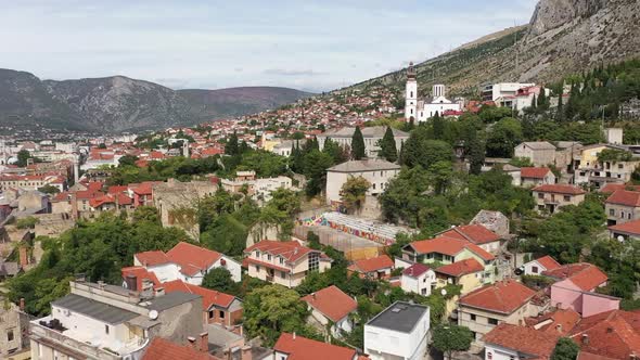 Mostar City, Aerial View alt