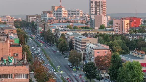 Kharkiv City Panorama From Above Timelapse alt