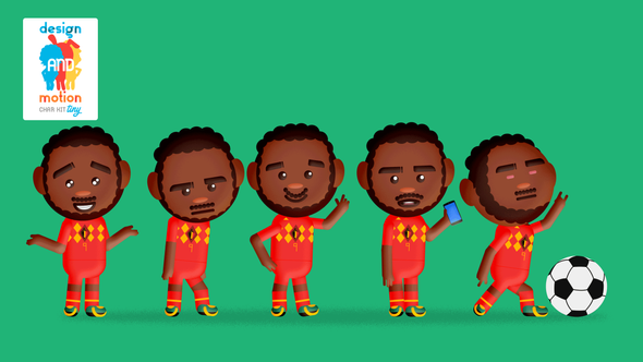 D&M Character Kit Tiny: Soccer Player Belgium