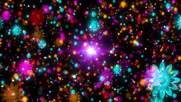 4k Colorful Spring Flowers Background alt