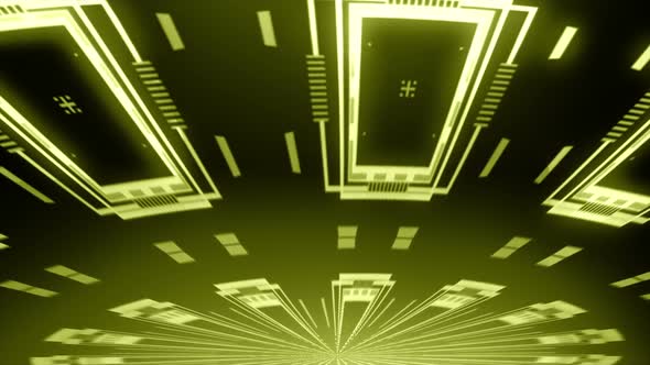 Radial Tech Circle Rays Gold 02 alt