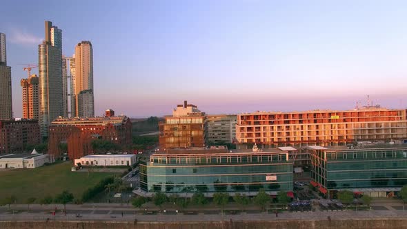 Towering skyscrapers and newly constructed office buildings of Buenos Aires alt