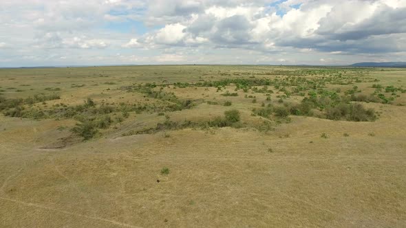 Aerial view of the seasonal riverlets alt