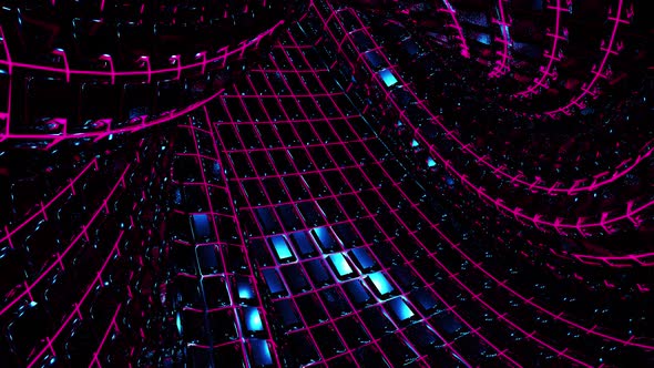 Abstract Neon Tunnel