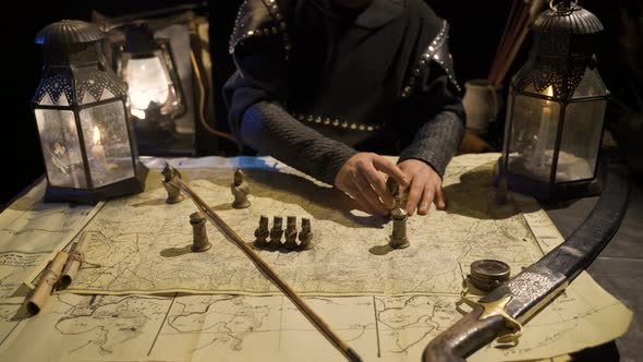 Authentic battle scene from ancient times. alt