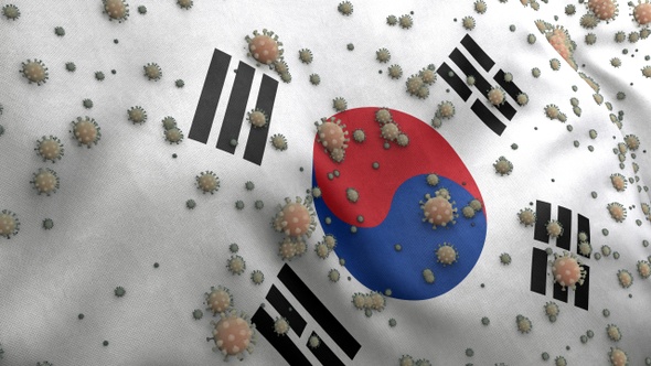 Covid South Korea Flag / Corona South Korea Flag alt
