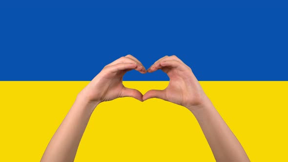 Stand with Ukraine Flag No War Sign Pray for Ukraine Concept