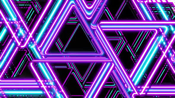 Abstract Neon Geometry background