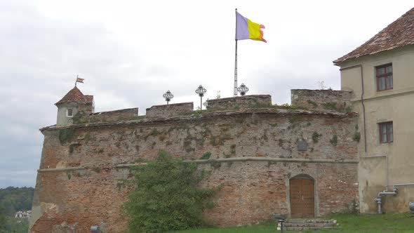 Romanian flag at Citadel of The Guard alt