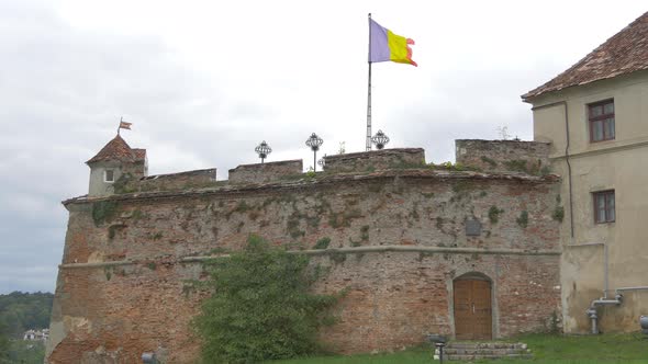 Romanian flag at Citadel of The Guard