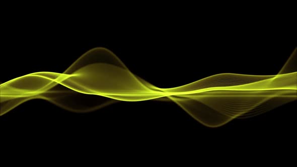 Abstract Moving Particle Wave Form, Technology Concept Background