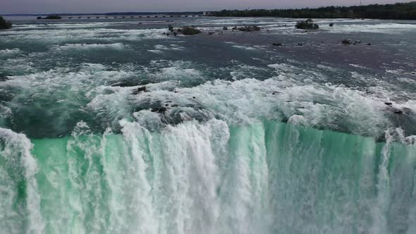 Amazing Nature video via Drone waterfall scenic Beautiful