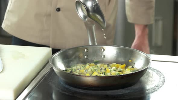 Chef Frying Vegetables alt
