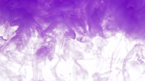 Cloud of Purple Paint with Swirls
