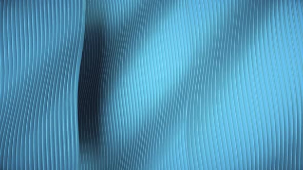 Abstract Blue Wavy Lines Pattern