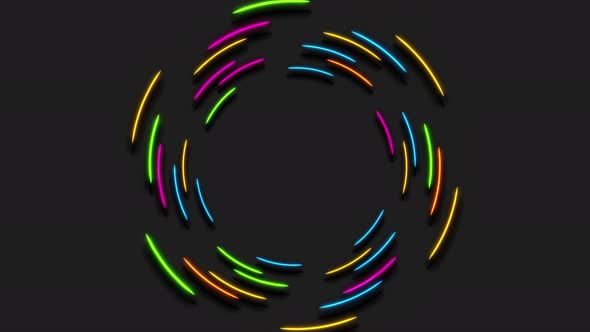 Colorful Neon Circles