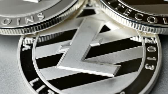 Silver Litecoin Coin