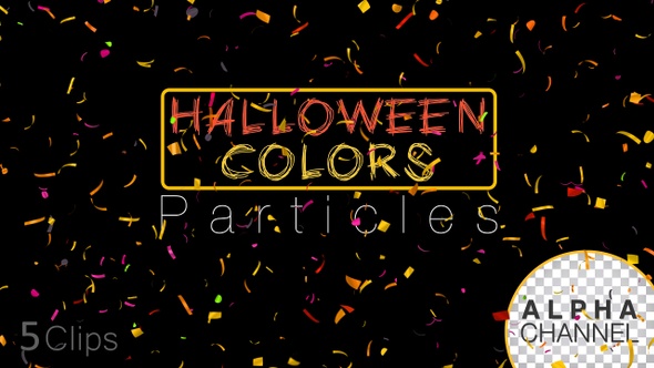 Halloween Celebration Confetti Particles alt