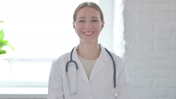 Portrait of Lady Doctor Smiling at Camera alt