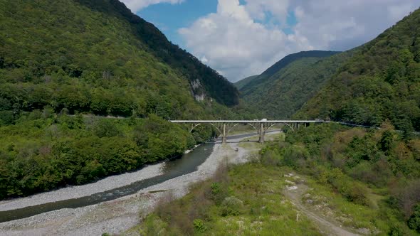 Bridge Cars Abkhazia