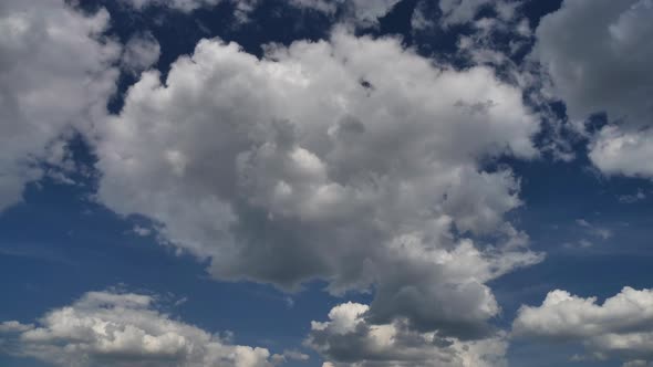 Clouds forming in dramatic sky time lapse
