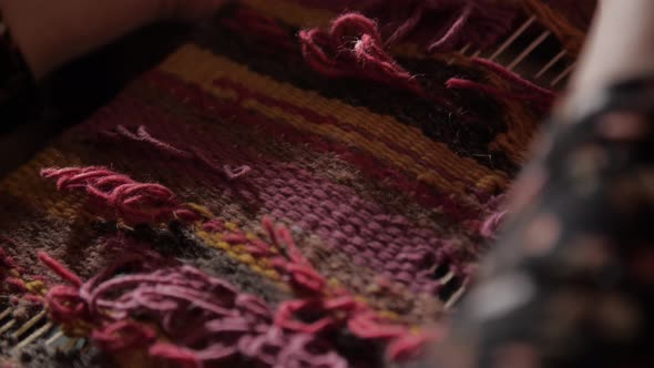Handmade Tapestry in Slow Motion