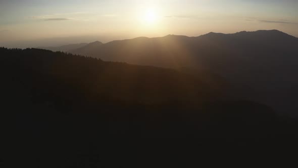 Mountain Range Sunrise Landscape