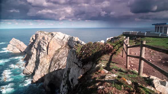 Coast at Cabo de Penas in Asturias, Spain alt