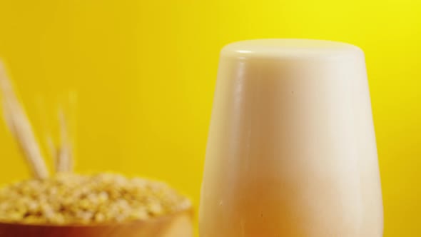 Foamy Beer in Glass Closeup alt