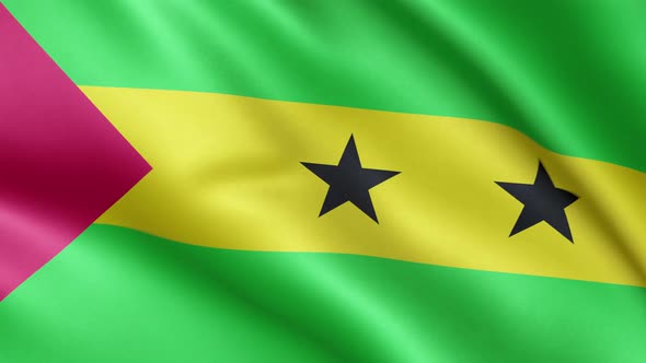 Flag of Sao Tome And Principe | UHD | 60fps alt
