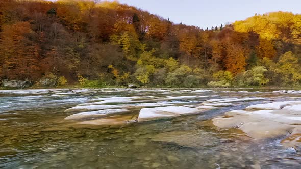 Mountain River Rapids Running Water