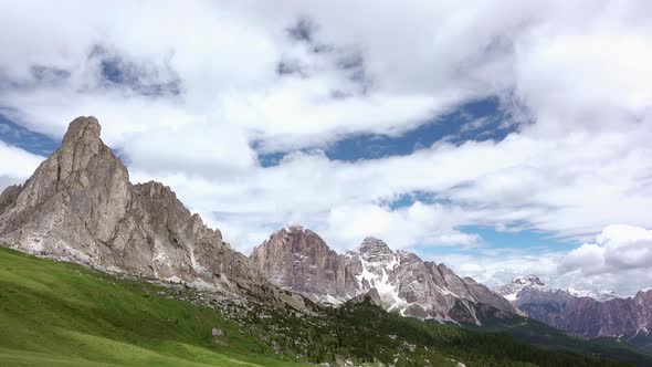 Beautiful Clouds over the Dolomites