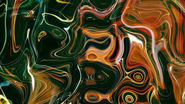 Black Brown Green Wavy Smooth Liquid Animated Background alt