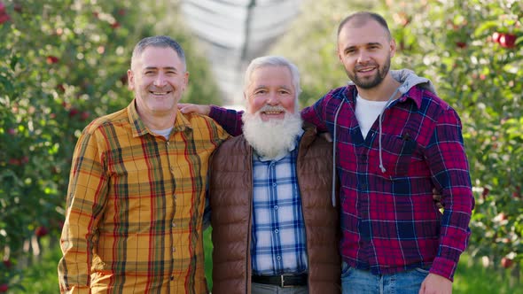 In Front of the Camera Posing Old Farmer Man and alt