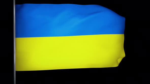 Ukraine Flag Animation 4k