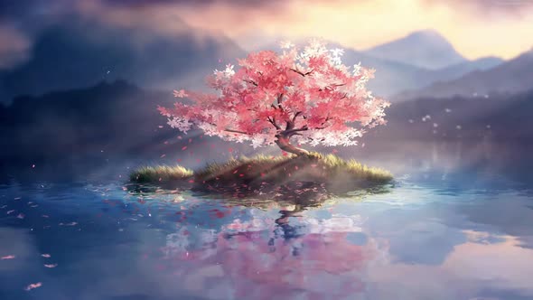 Tree cherry blossom nature