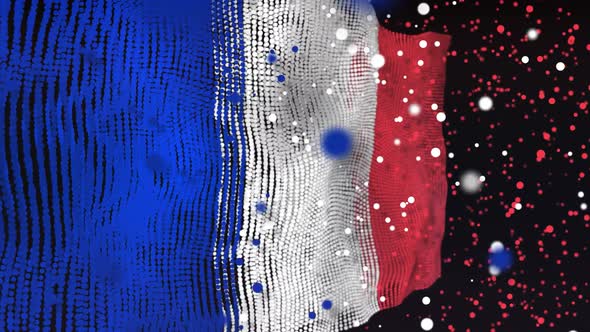 French Flag Particle Animation alt