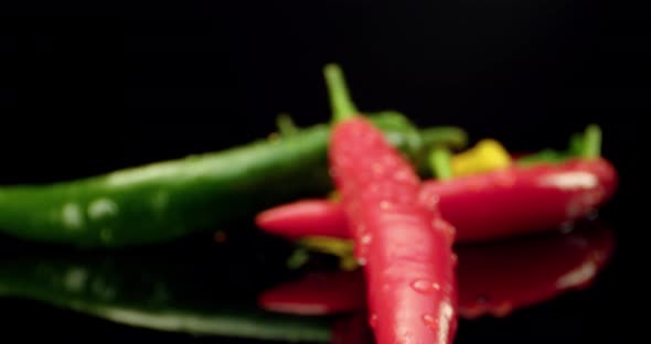 Spicy paprika pepper close up macro 4k alt