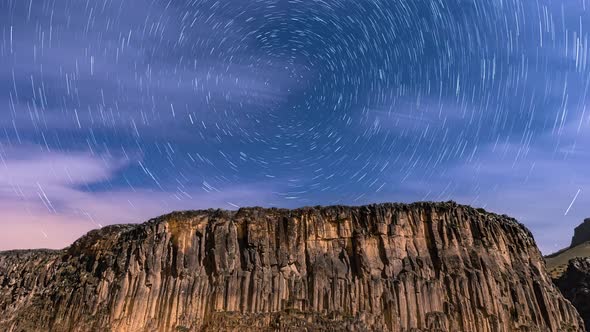 Basaltic mountains, and the moonlight that illuminated them in the midst of the night. Stars fly aro alt