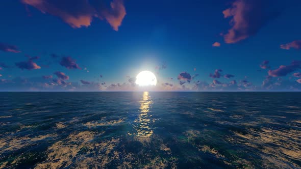 Sunset At Ocean