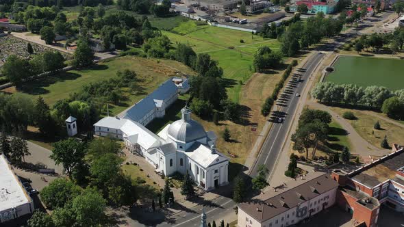 the Church of Saint Teresa of Avila is a Catholic Church in the City of Shchuchin in Belarus alt
