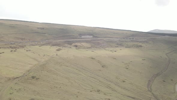 Aerial view of empty Railway bridge in Samtskhe-Javakheti region, Georgia. alt