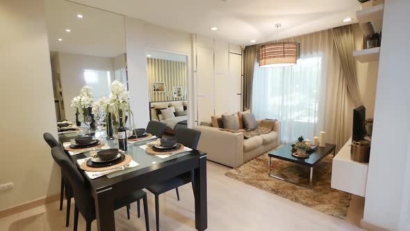 Decorative Dining Area in the Open Plan Accommodation/ Home/ Flat/ apartment alt