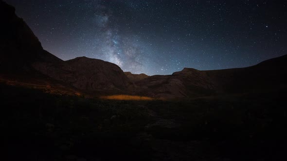 Milky way time lapse