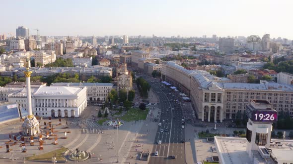 Top View of the Main Square of Kiev alt