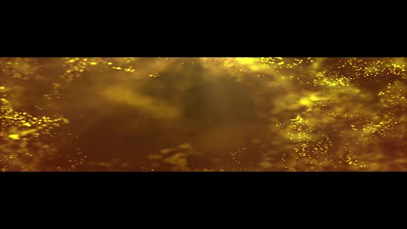 Gold Particles Background Ultra Wide