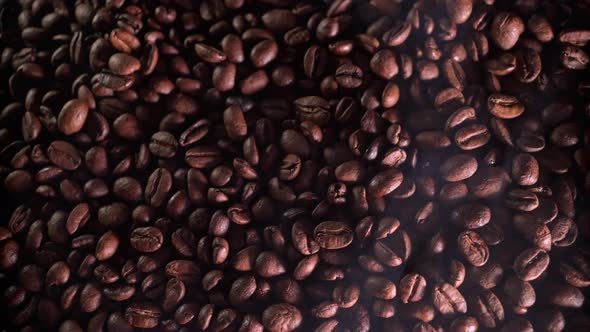 coffee beans in the roasting process smooth flight