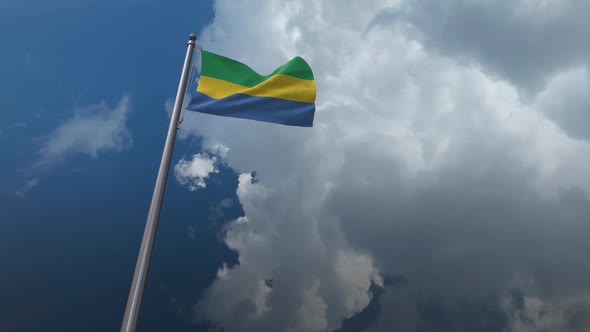 Gabon Flag Waving 2K alt