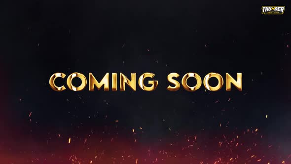 Golden And Silver Cinematic "Coming Soon" Title Animation